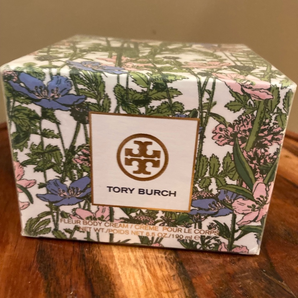 TORY BURCH FLEUR‎ BODY CREAM JAR Full Size NEW SEALED BOX 6.5oz / 190ml RARE!!